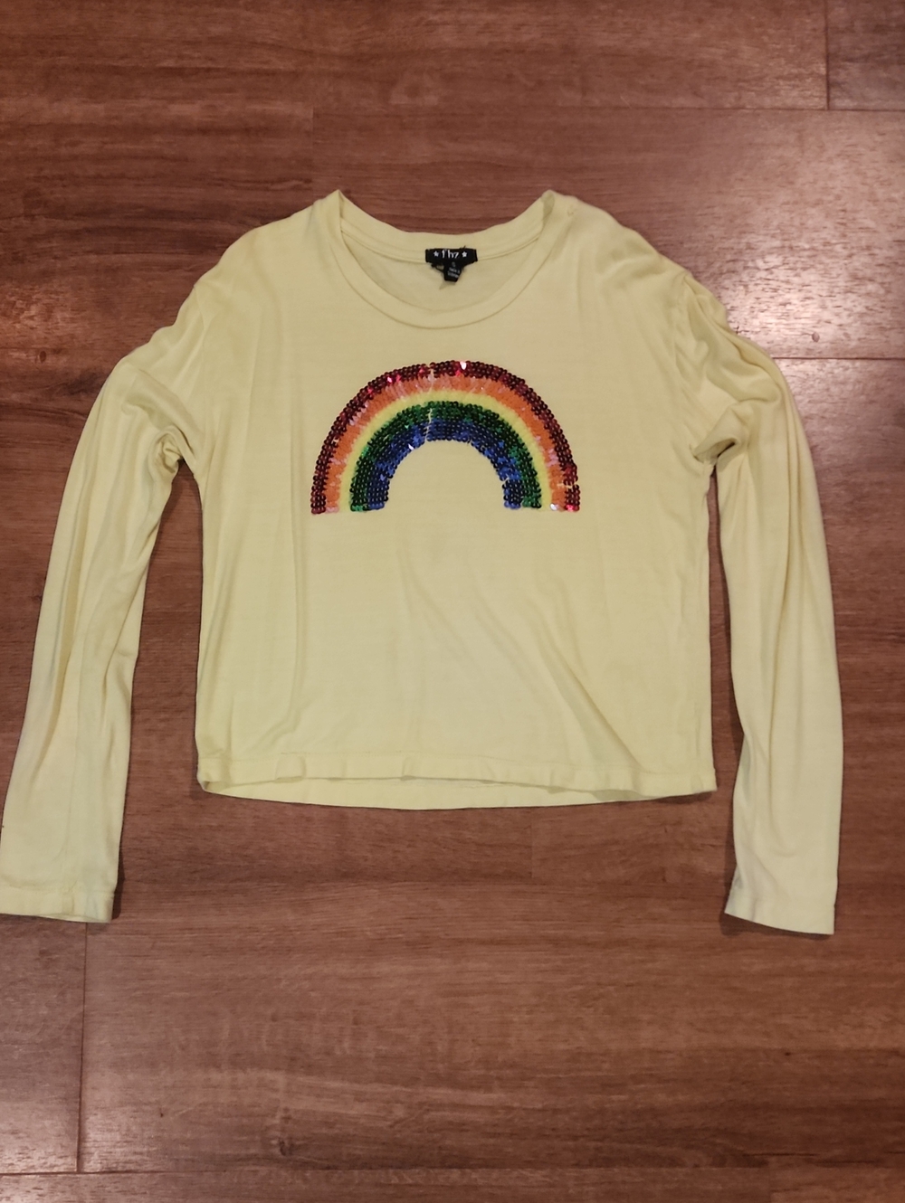 FBZ Sequin Rainbow Long-Sleeve Top, Girls 7/8